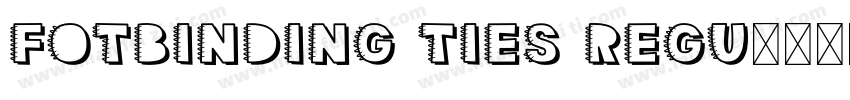 FOTBinding Ties Regu字体转换